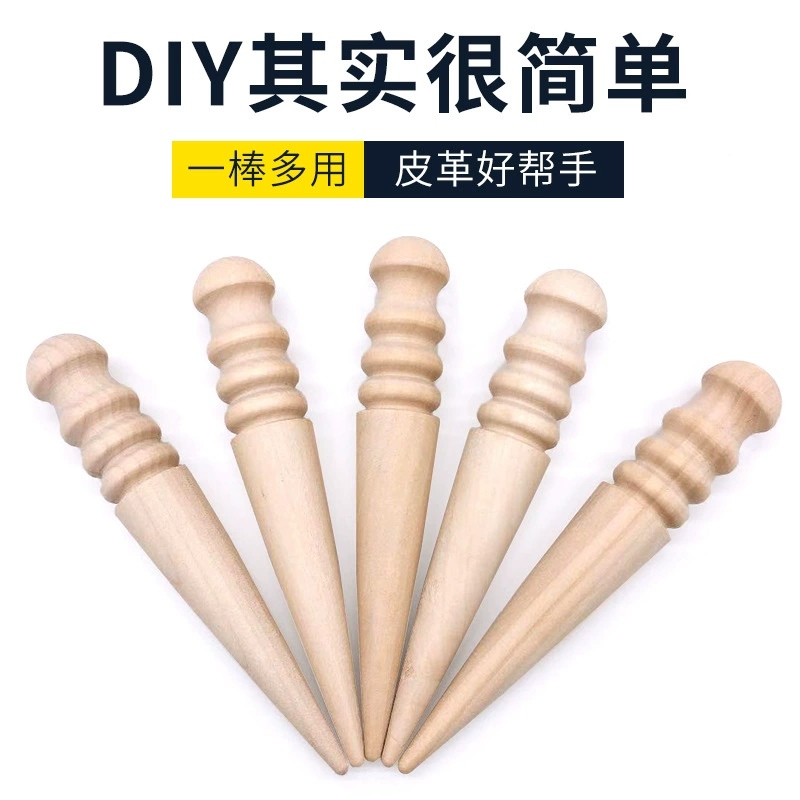 Широкая канавка тонкая головка шлифовальный край круглый деревянный палочка шлифовальный инструмент ручной шитья кожи
