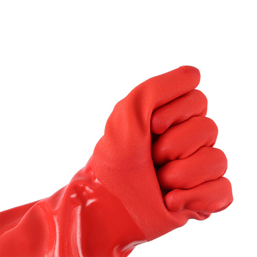 Waterproof rubber PVC rubber winter cold-proof anti-slip tape glue wear-resistant labor protection housework clothes dishwashing gloves plus velvet