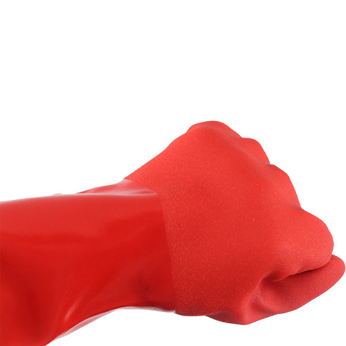 Waterproof rubber PVC rubber winter cold-proof anti-slip tape glue wear-resistant labor protection housework clothes dishwashing gloves plus velvet
