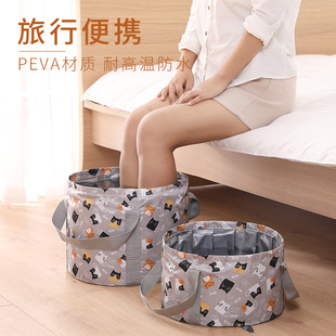 Factory direct travel portable basin large capacity outdoor home multifunctional folding bucket foot bucket bag