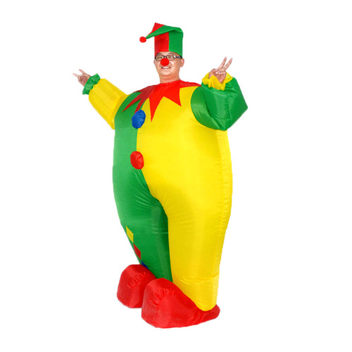 Christmas doll costume adult cartoon toy funny prop festive clown fat sumo inflatable suit