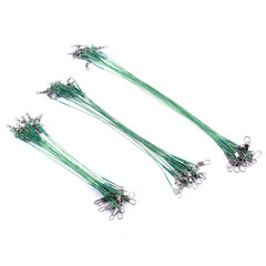 Fishing Tackle Manufacturer Bulk Lure Anti-Bite Wire Leader with Swivel Pin Soft Steel Leader Line