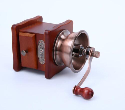 Small hand-crank coffee grinder coffee grinder manual wooden household grinder espresso machine