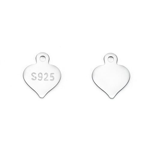 S925 sterling silver diy necklace bracelet accessories heart-shaped egg-shaped dripping oval chain tail plate extension chain brand