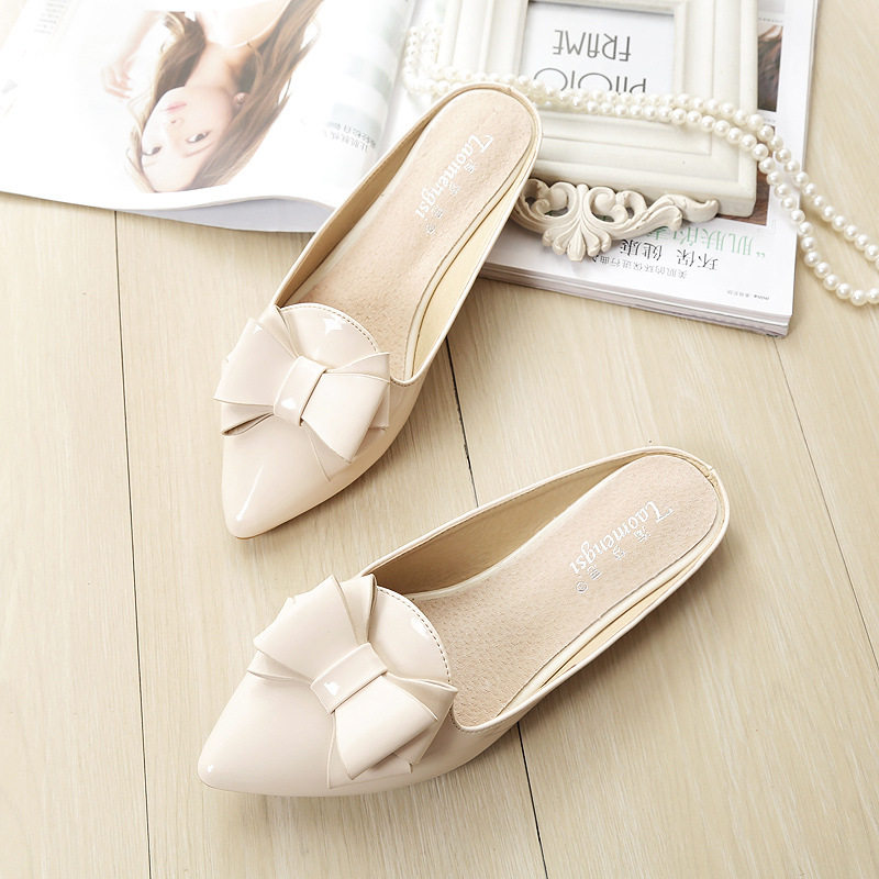 Dép sandal nữ bít mũi đế mềm đính đá — A1-3 Màu mơ, A1-6 màu hồng, Màu trắng A1-3, Màu tím A1-6