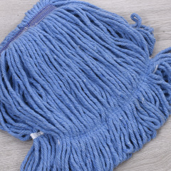 Cotton yarn mop replacement cloth factory wholesale detachable wax mop head replacement cleaning company hotel mop heads