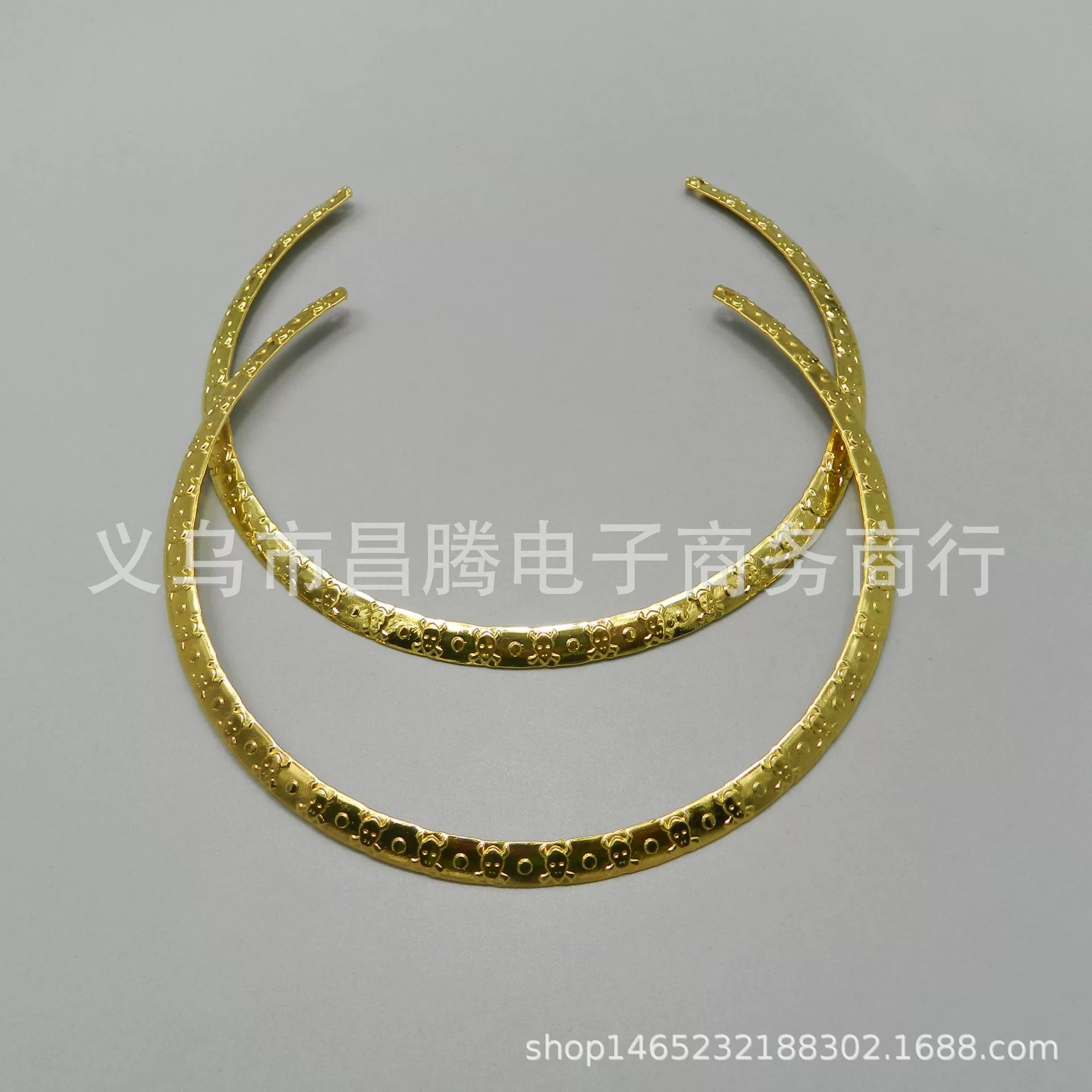 Сохраняющий Цвет Череп металлический воротник в этническом стиле европейский и американский воротник кольцо на шею Сделай Сам ювелирные аксессуары материалы ручной работы