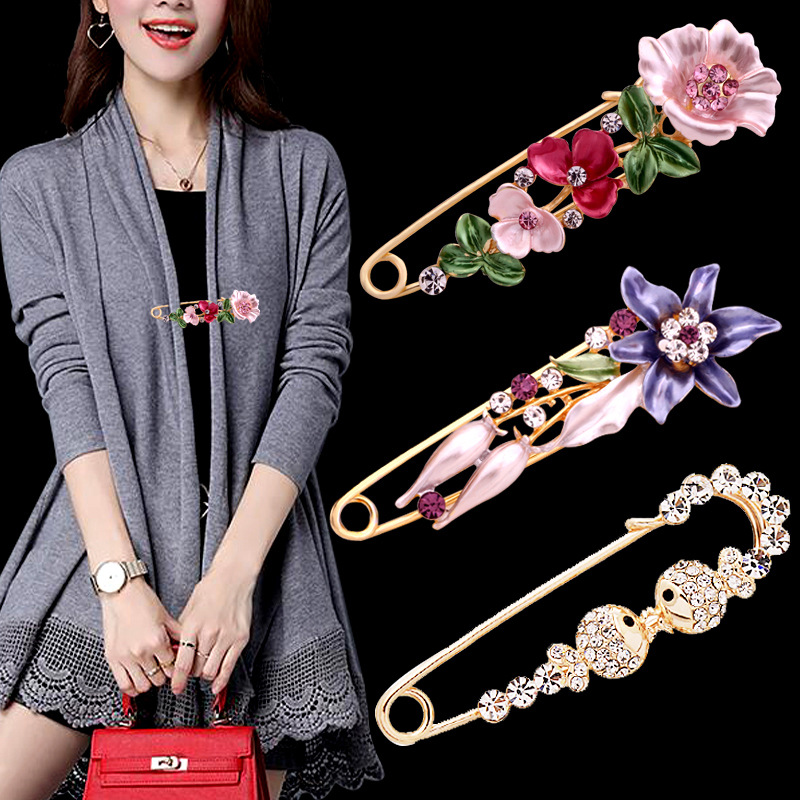 Large Safety Coat Anti-Exposure Scarf Shawl Buckle Pin Versatile Brooch Manufacturer Wholesale_voghion.com