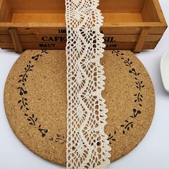 Pure cotton woven lace trim DIY handmade clothing fabric materials sofa bedding curtain fabric lace 