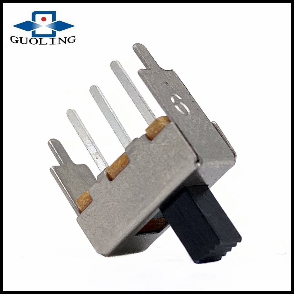 厂家直销电子产品玩具开关1P2T三针立式滑动拨动开关SS-12F49迷你