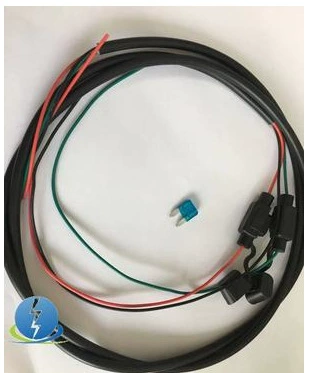 XHX002 автомобильная труба-насадка - подключение, удар 10AWG, общая длина 3м, водонепроницаемое сиденье автомобиля, черная линия
