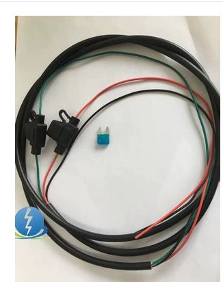 XHX002 автомобильная труба-насадка - подключение, удар 10AWG, общая длина 3м, водонепроницаемое сиденье автомобиля, черная линия
