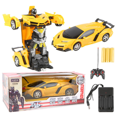 Remote control transforming car induction transforming car King Kong wireless remote control car robot charging moving boy children's toy