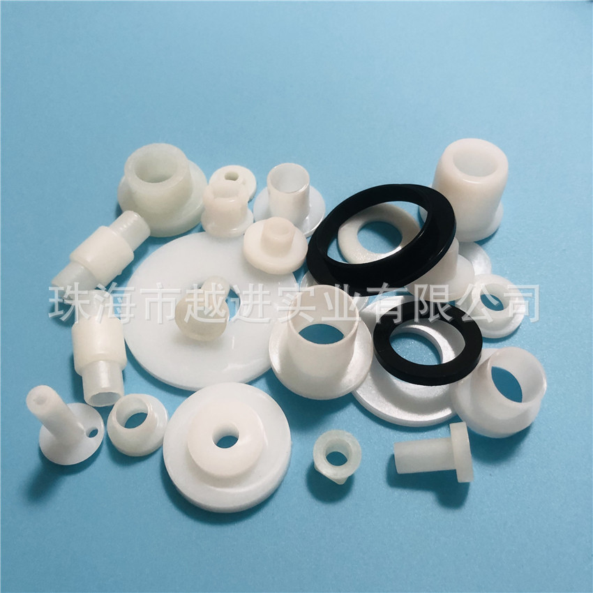 直销 耐高温尼龙垫片 耐酸碱塑料塑胶T型轴套 尼龙制品加工