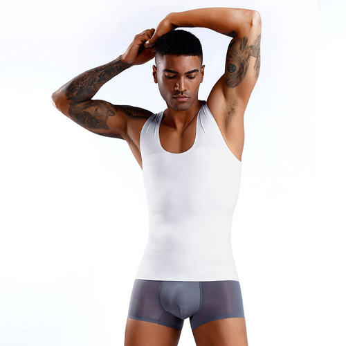 Men's breathable, comfortable, tight-fitting corset, abdominal control, back straightening, fitness shaping vest NY143
