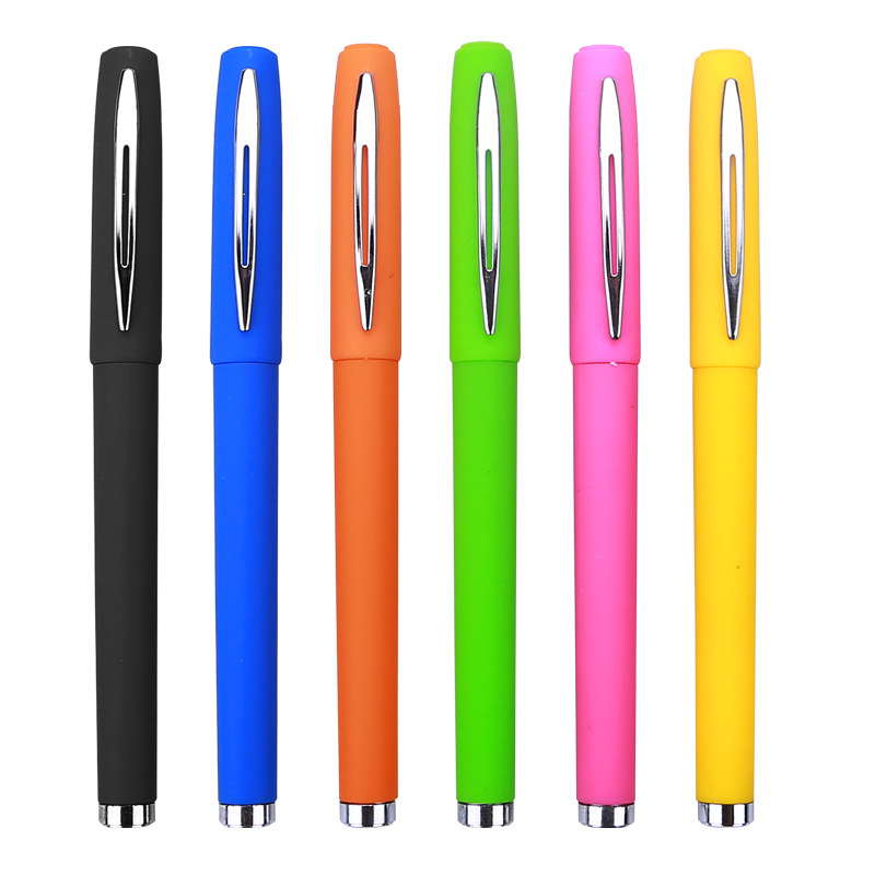 Pluma publicitaria de color minimalista, pluma neutra personalizada, logotipo, clip de pluma metálica, calidad de la atmósfera, venta directa de fabricantes