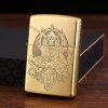 Chief Leader Meeting Lighter Five -sided Eclipse retro personality Creative Pure Copper Retro Lighter