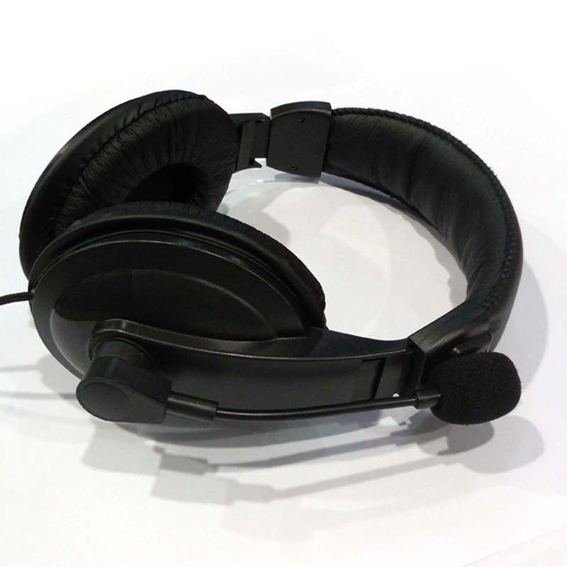 Cross -border 750 computer wired headset headset notebook desktop single -line wheat music game headset training