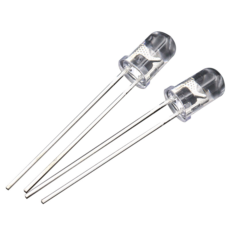 LED发光二极管F5/5mm圆头长脚交通信号灯珠红黄交通绿直插LED灯珠-阿里巴巴