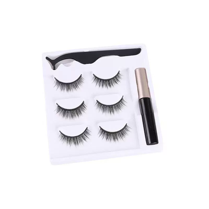 Magnetic false eyelashes, glue for eyelashes, without glue