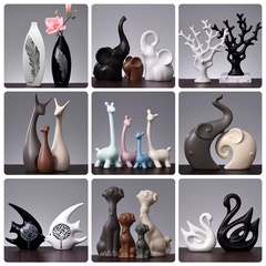 Nordic ceramic decorative TV cabinet liquor cabinet home decor creative deer craft moving gift wholesale