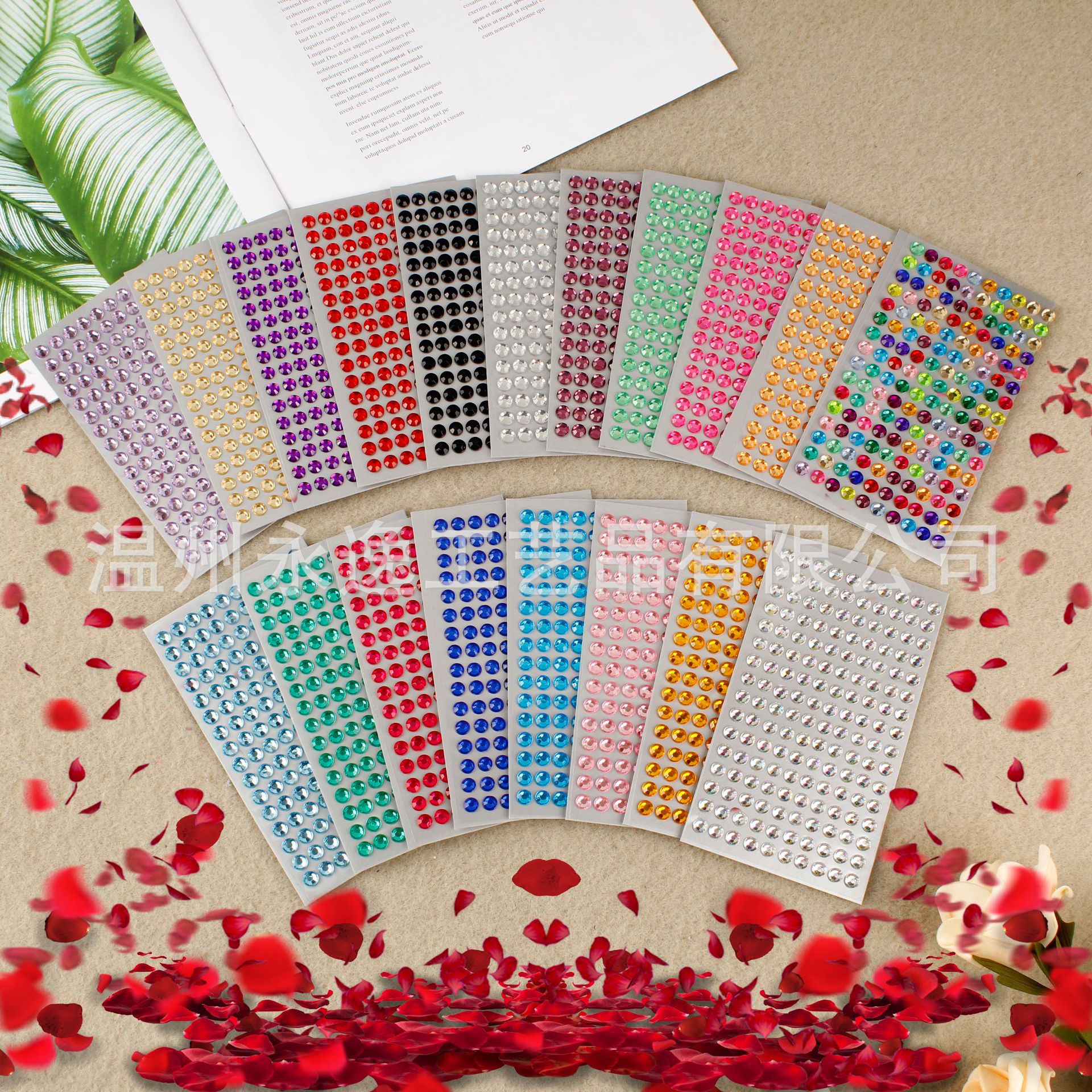 160 6mm 어린이 DIY 휴대 전화 사진 앨범 장식 색상 아크릴 크리스탈 다이아몬드 페이스트