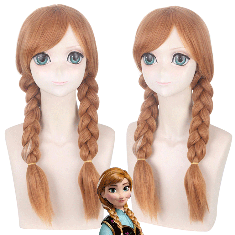 Master Santa Das Wig Frozen Anna Anna Highlight Twist Anime Wig 310-1 Master Santa Das Wig Frozen Anna Anna Highlight Twist Anime Wig 310-1