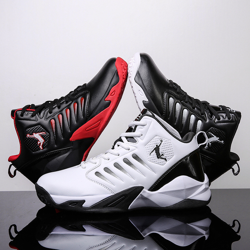 Basketball shoes men's high-top sneakers 2022 new men's shoes winter breathable sneakers student shock-absorbing wear-resistant combat boots wholesale