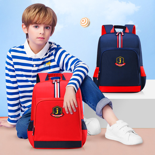British style children's schoolbag primary school students 1-3-6 grade 6-9-12 years old boys and girls backpack lightweight