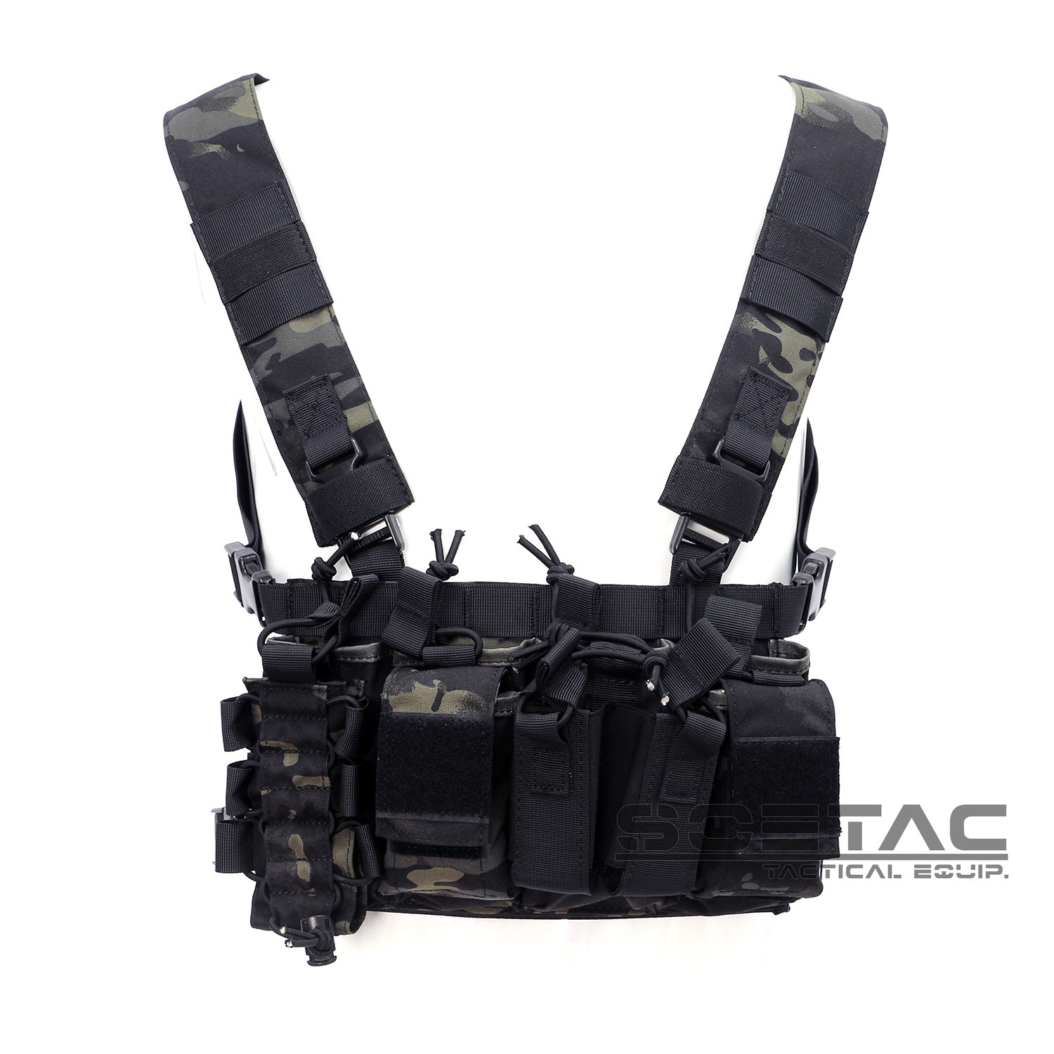 Camuflamiento táctico D3 chaleco de pecho para hombres y mujeres de verano ligero chaleco transpirable multifuncional chaleco de patrulla de pecho colgante