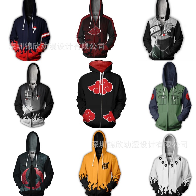 Cross-Border Hot-Selling Akatsuki Sweatshirt Uchiha Itachi 3D Pullover Cardigan Cosplay Anime Sweatshirt for Men and Women Cross-Border Hot-Selling Akatsuki Sweatshirt Uchiha Itachi 3D Pullover Cardigan Cosplay Anime Sweatshirt for Men and Women