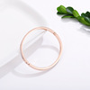 Fashionable women's bracelet stainless steel, simple and elegant design