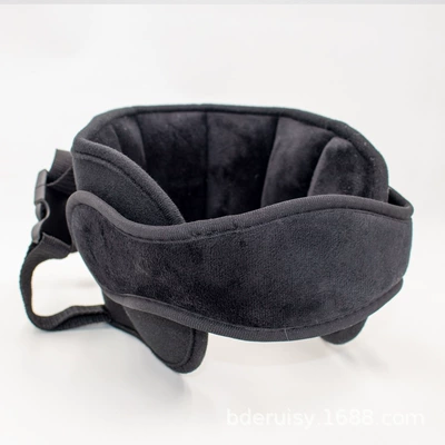 Car-Mounted Baby Headrest Fixation: Headrest - black