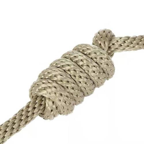 Hemp rope P chain traction dog walking explosion-proof punch can be tightened nylon P rope small, medium and large dog training integrated traction rope