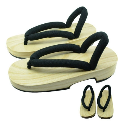 One pair of black original wooden crickets