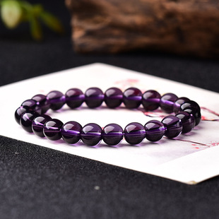 Taobao Online Store Hot-Selling Crystal Bracelets Amethyst Citrine White Crystal Obsidian Bracelets Wholesale Slightly Defective
