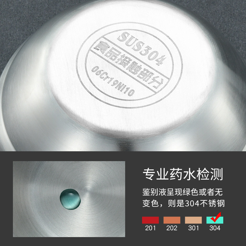 ステンレス蒸し器304シチューはステンレスの単層の碗を厚くして、卵を煮込んで蒸します。|undefined