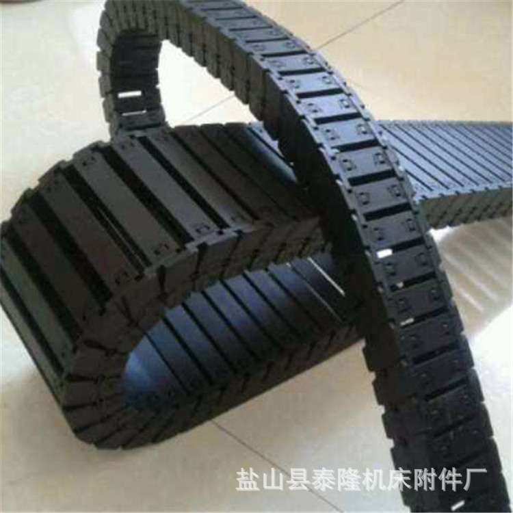 尼龙塑料工程拖链桥式尼龙拖链全封闭桥式拖链电缆穿线坦克链