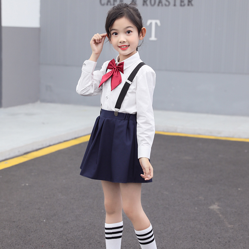 Nuevo uniforme escolar de jardín de infantes para niños foto de graduación 61 uniforme de rendimiento de coro uniforme de clase de estudiante de escuela primaria traje de falda de Liga