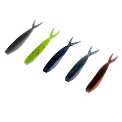 New Dual-Color Baitcasting Trolling Lure with 6cm 1.5g Soft Baits for Boat Fishing and Casting Gear