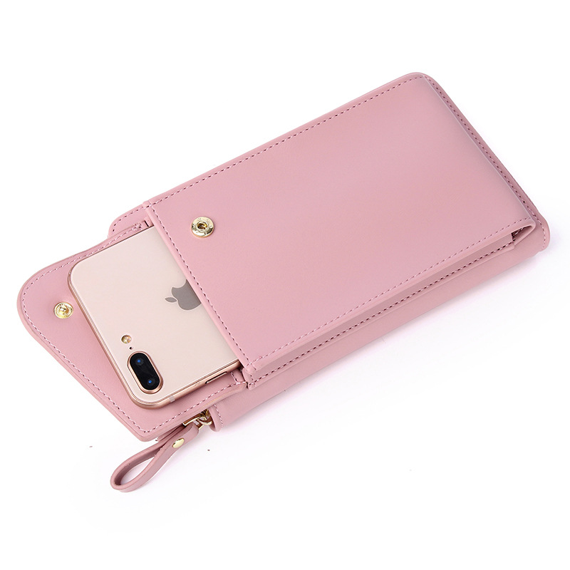 2022 nuevo bolso de mensajero de hombro de las mujeres moda coreana tendencia multifuncional color sólido ins teléfono móvil bolsa al por mayor