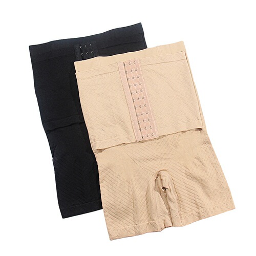 Women's New Seamless Abdominal Cinching Pants High-Waisted Postpartum Repair Shaping Pants Abdominal Cinching, Button Shaping Flat-Bottom Underwear