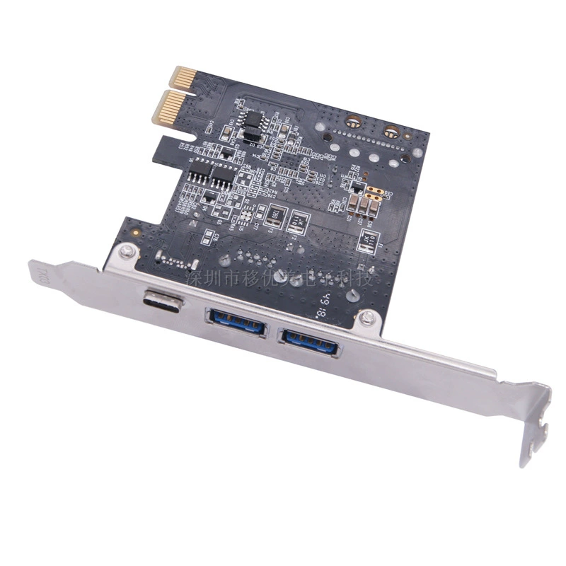 Сетевой графический адаптер PCI-E1X на USB3.1Type-C, адаптер USB3.0 A, карта расширения, можно вставлять вперед