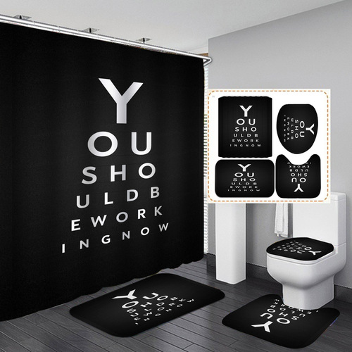Cross-border E-commerce Direct Supply Digital Printing Waterproof Polyester Series Bathroom Shower Curtain Manufacturer Direct Supply Shower Curtain Wholesale