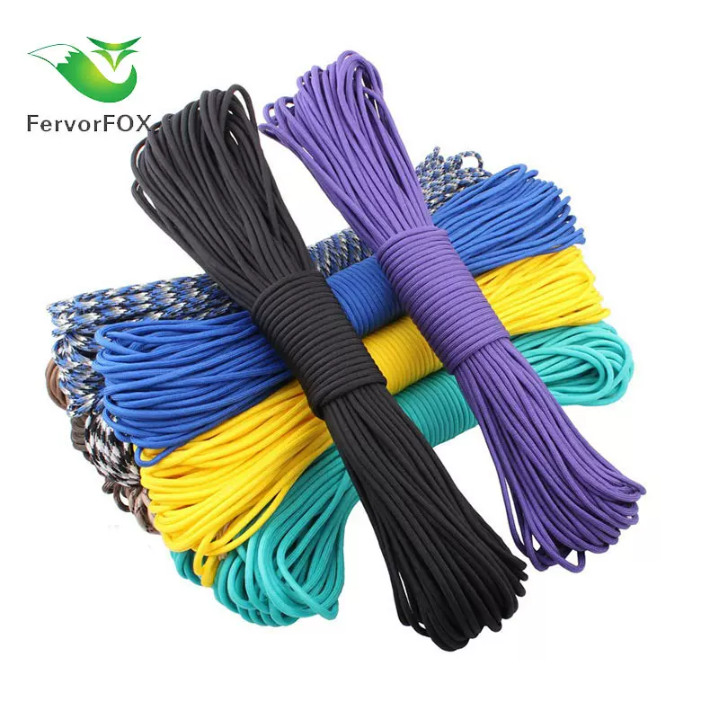7 七芯伞绳4mm 户外救生 登山编织手链丙纶降落伞绳 100ft 31米