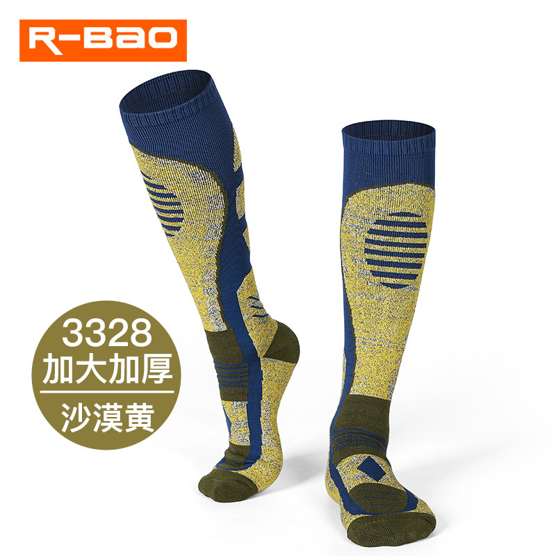 2019 nuevos calcetines largos de esquí de invierno montañismo calcetines de senderismo engrosados con toalla para hombres y mujeres sobre la rodilla calcetines de nieve