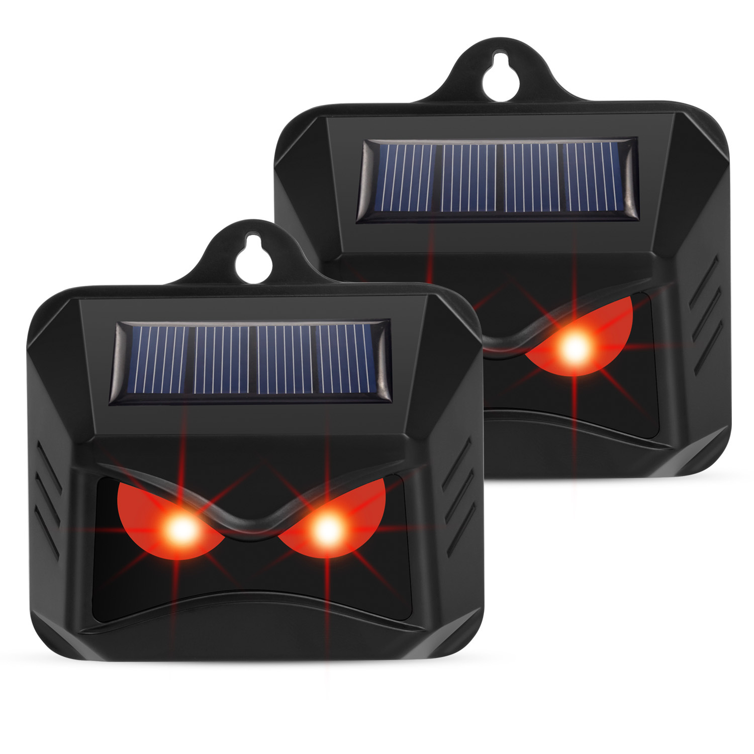 Personalizado luz roja intermitente energía solar animal jabalí conducción artefacto perro gato inducción infrarroja repelente de aves