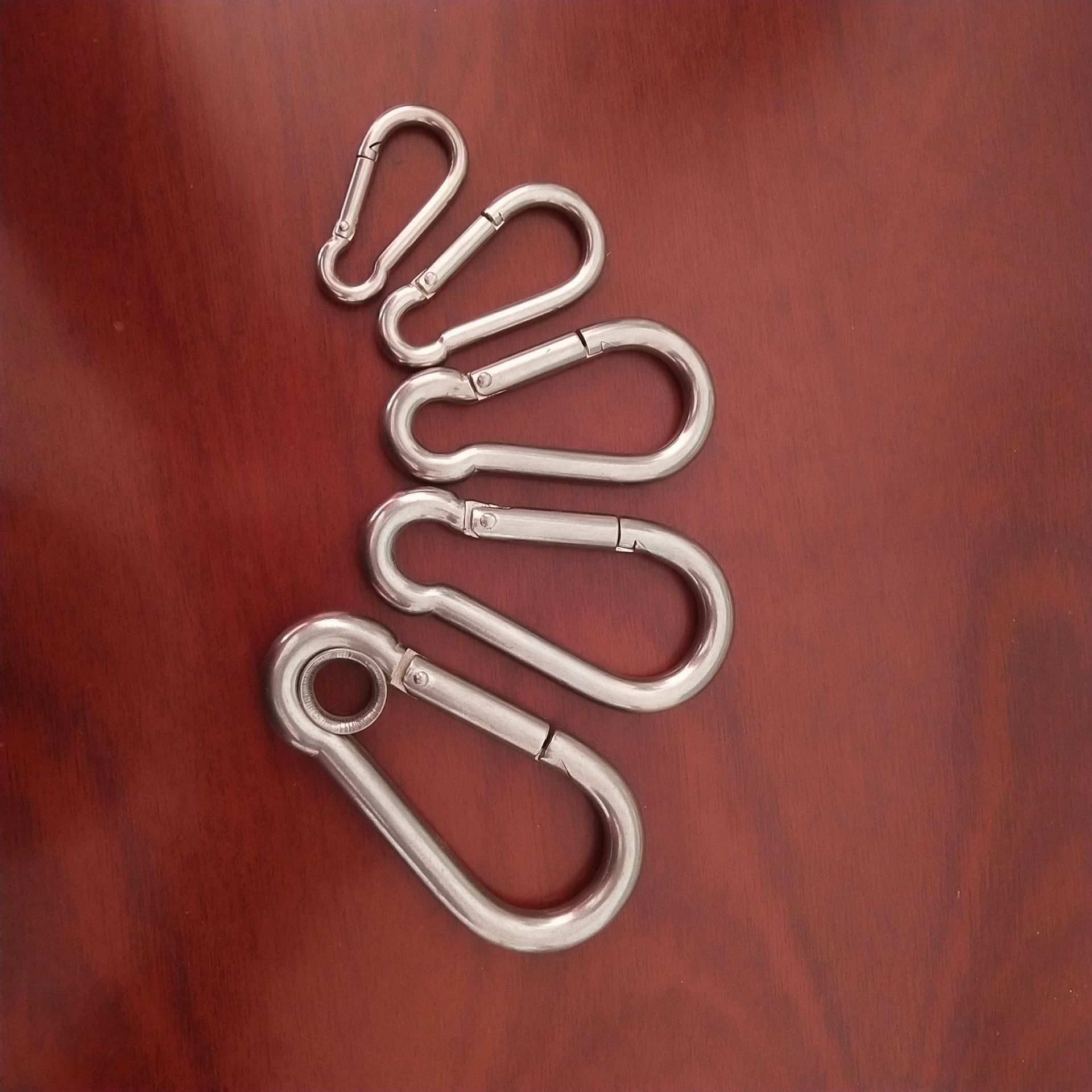 不锈钢登山扣 5299c弹簧钩 宠物链条钩快速挂钩