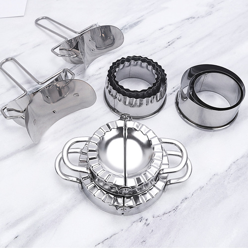 304 stainless steel dumpling maker manual dumpling making combination multi-piece set dumpling tool household dumpling wrapper mold