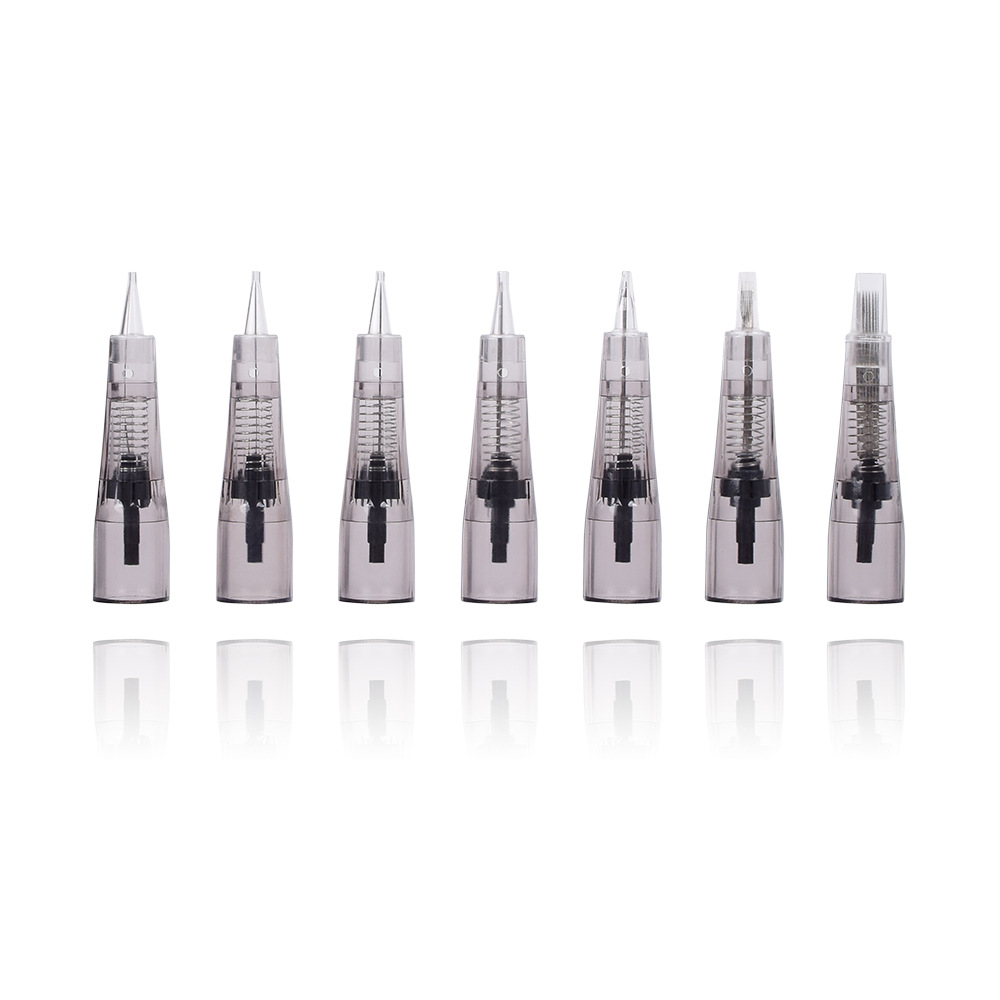 Numbness-free permanent makeup machine needles, artificial skin practice device for numbness-free permanent makeup, fully polished permanent makeup machine needles, all-in-one fully polished permanent makeup machine needles
